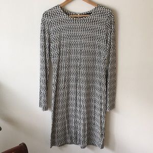 Banana Republic Geometric Silk Dress